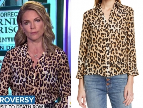 The Today Show: June 2019 Natalie Morales's Leopard Silk Blouse | Shop ...