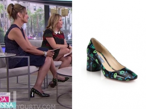 The Today Show: June 2019 Savannah Guthrie's Floral Block Heels | Shop ...