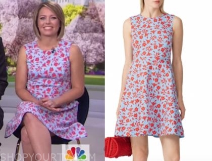 The Today Show: June 2019 Dylan Dreyer's Blue and Red Floral Print ...