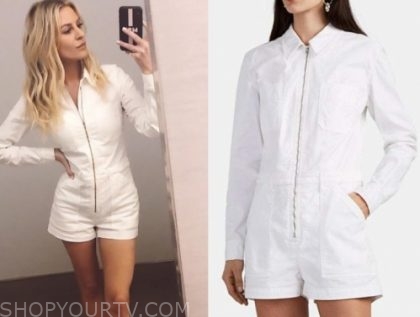 white utility romper