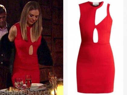 Hannah red shop dress bachelorette