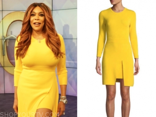 wendy williams yellow dress print