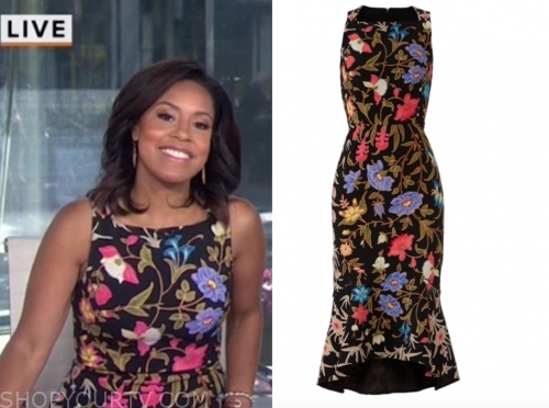 The Today Show: June 2019 Sheinelle Jones's Floral Midi Dress | Shop ...