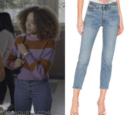 Trinkets: Season 1 Episode 1 Tabitha's Blue Skinny Jeans | Shop Your TV