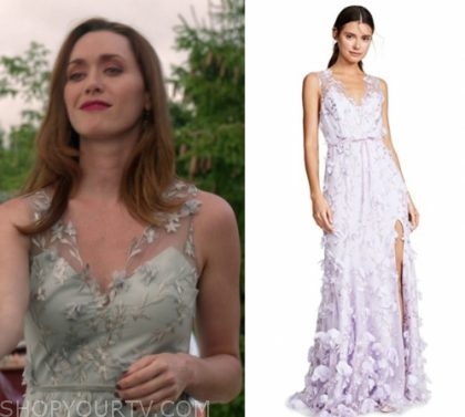 Good Witch: Season 5 Episode 2 Abigail's Blue FLoral Overlay Dress ...