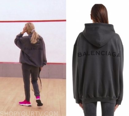 balenciaga backprint hoodie