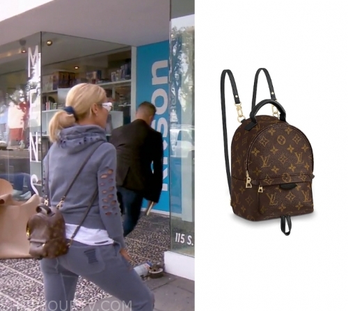 Louis Vuitton Palm Springs Backpack worn by Dorit Kemsley in The Real  Housewives of Beverly Hills (Season 09 Episode 20)