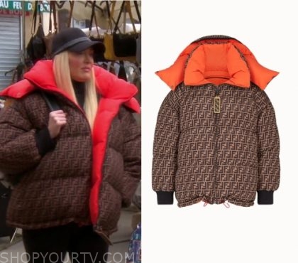 fendi coat orange