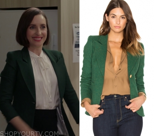 Life in Pieces: Season 4 Episode 9 Jen's Green Blazer | Shop Your TV