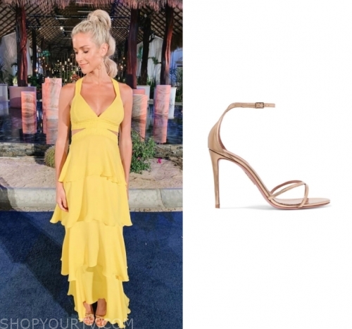 Paradise Hotel: Season 1 Episode 6 Kristin's Rose Gold Sandals | Shop ...