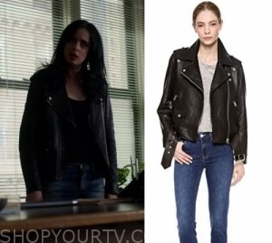 Jessica Jones: Season 3 Episode 9 Jessica's Black Leather Jacket | Shop ...