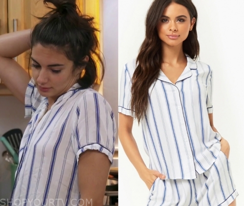 Summer House: Season 3 Episode 14 Paige's Blue Striped Pajamas | Shop ...