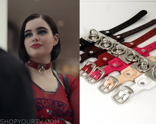 Kat's red mesh parrot top on Euphoria  Euphoria fashion, Harness outfit,  Barbie ferreira