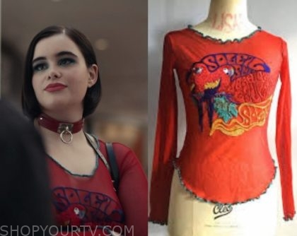 Euphoria: Season 1 Episode 8 Kat's Red Lace Up Bustier