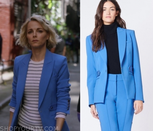 Instinct: Season 2 Episode 3 Lizzie's Blue Notch Blazer | Shop Your TV