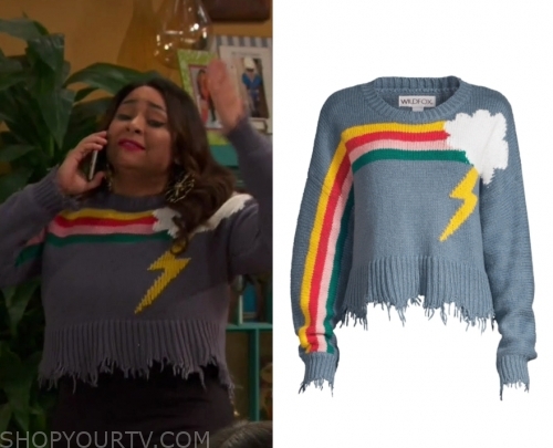 Wildfox rainbow deals storm sweater