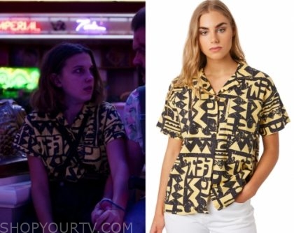 eleven aztec shirt stranger things