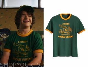 Stranger Things: Season 3 Dustin's Camp Know Where Tee | Shop Your TV