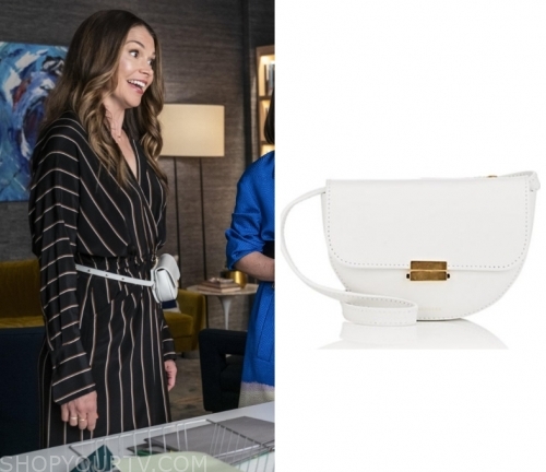 Younger: Season 6 Episode 4 Liza's White Belt Bag | Shop Your TV