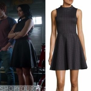 Riverdale: Season 1 Episode 12 Veronica's Mock Neck Grid Dress | Shop ...