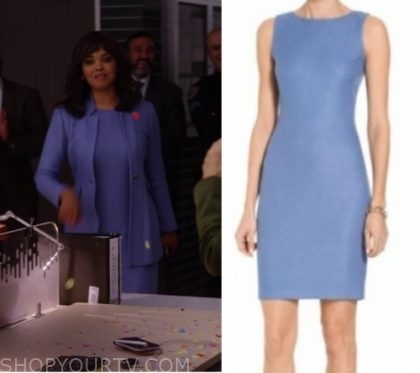 Instinct: Season 2 Episode 4 Jasmine's Blue Tweed Dress | Shop Your TV