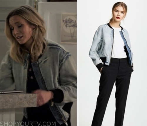 WornOnTV: Veronica's denim bomber jacket on Veronica Mars