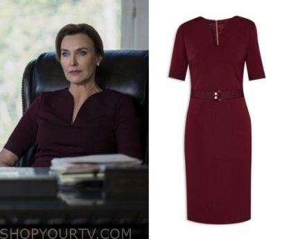 13 Reasons Why Season 3 Promos Karens Burgundy Dress Shop Your Tv