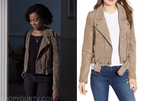 13 Reasons Why: Season 3 Episode 7 Ani's Suede Jacket | Shop Your TV