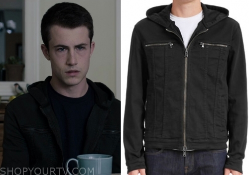 13 Reasons Why: Season 3 Episode 8 Clay's Black Denim Jacket | Fashion,  Clothes, Outfits and Wardrobe on | Shop Your TV