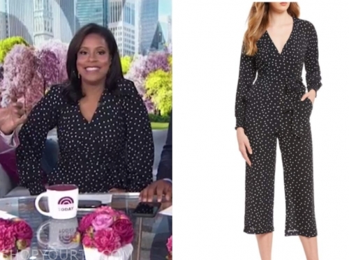 The Today Show: August 2019 Sheinelle Jones's Polka Dot Jumpsuit ...