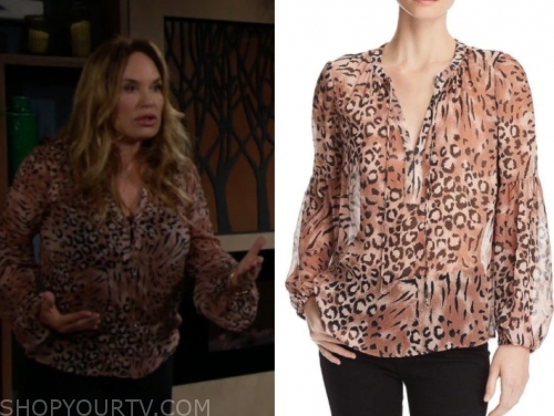 The Young and the Restless: August 2019 Anita's Leopard Blouse | Shop ...