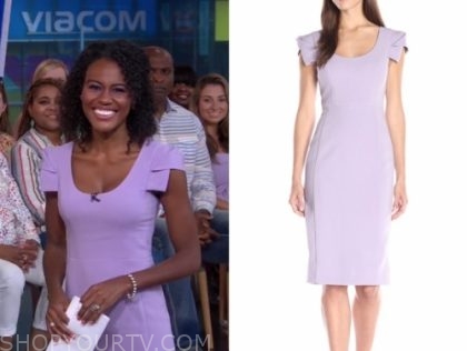 lavender sheath dress