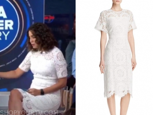 Good Morning America: August 2019 Cecilia Vega's White Lace Dress ...