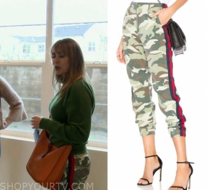mother camo pants with stripe
