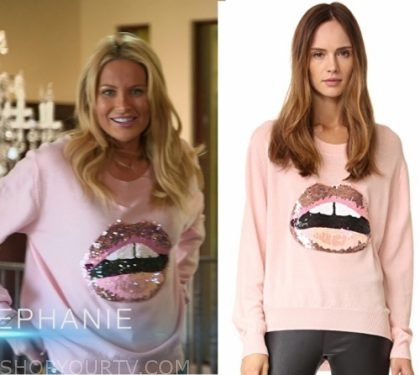 sequin lips sweater