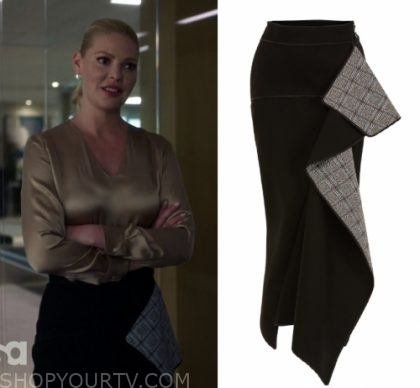 Suits Season 9 Episode 3 Samantha S Ruffle Print Skirt Shop Your Tv