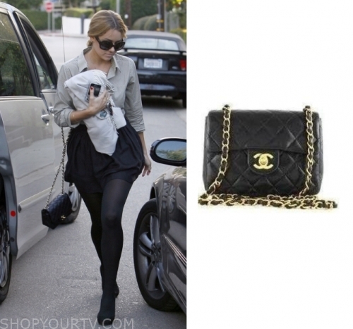 The Hills: Season 5 Episode 10 Lauren's Black Quilted handbag