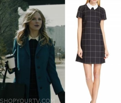 Prodigal Son: Season 1 Episode 1 Ainsley's Windowpane Dress | Shop Your TV