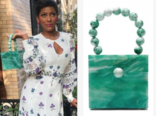 Tamron Hall Show: Publicity Tour Tamron Hall's Green Marble Box Beaded ...