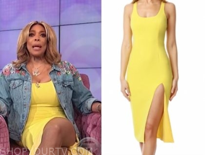 wendy williams yellow dress print