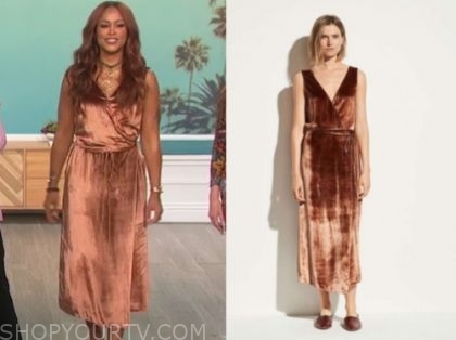 copper velvet dress