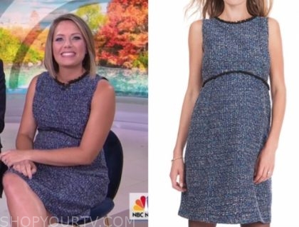 The Today Show: September 2019 Dylan Dreyer's Navy Blue Tweed Dress ...