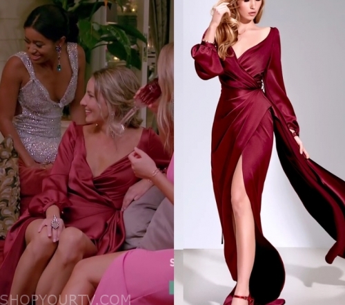 The Bachelor AU: Season 7 Episode 10 Kristen's Magenta Wrap Dress ...