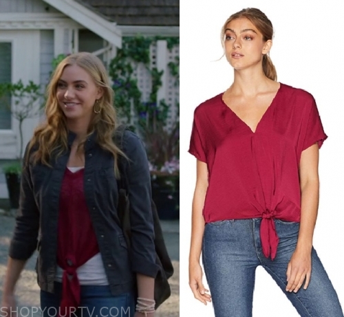 Chesapeake Shores: Season 4 Episode 1 Sarah's Ted Tie Front Blouse ...