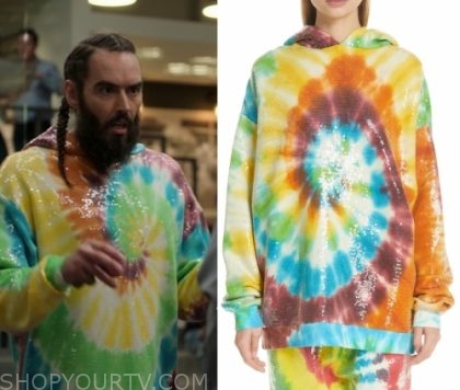 teenage breakfast tie dye hoodie