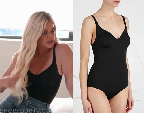 Wolford Mat De Luxe Black Forming Bodysuit worn by Herself (Khloé  Kardashian) on Keeping Up with the Kardashians Season 17 Episode 5