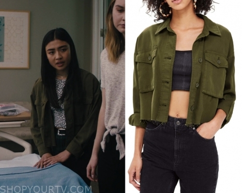 Light as a Feather: Season 2 Episode 11 Alex's Green Jacket | Fashion ...