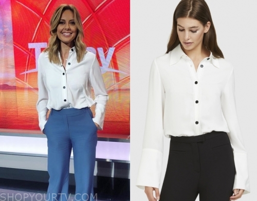 The Today Show (AU): October 2019 Allison's White Blouse | Shop Your TV