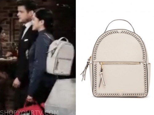 The Young and the Restless: October 2019 Lola's Beige Leather Stitch ...