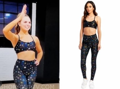 matching leggings and sports bra